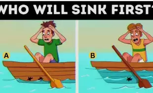 Brain Teaser Of The Day: Only People With High IQ Can Tell Which Boat Will Sink First?